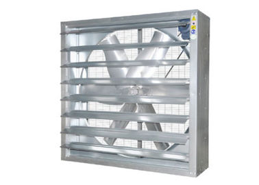 قطع الغيار 1.1KW 44000m3 / ساعة الاحتباس الحراري مروحة جدار، 1380mm * 1380mm * 400MM