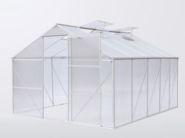 10 × 8 &#39;6MM الأشعة فوق البنفسجية التوأم ستريت البولي حديقة الدفيئات، المعمرة الدفيئة الرئيسية