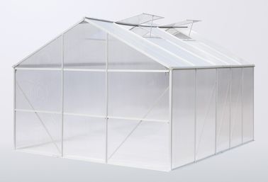 10 × 8 &#39;6MM الأشعة فوق البنفسجية التوأم ستريت البولي حديقة الدفيئات، المعمرة الدفيئة الرئيسية