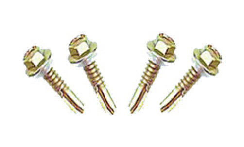 25MM المجلفن طويلة مسامير معدنية الصلب النفس الحفر على الصلب رقيقة لوحة / الأنابيب