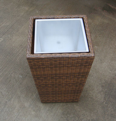 tisser wicker زهرة إناء لخارجيّ حديقة/دفيئة/قضيب