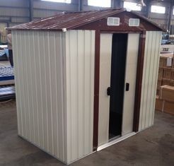 السقيفة 10x12 &quot;الجاهزة أبيكس المعادن حديقة تخزين مع انزلاق الباب