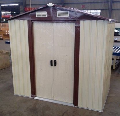 السقيفة 10x12 &quot;الجاهزة أبيكس المعادن حديقة تخزين مع انزلاق الباب